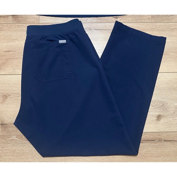 Women’s Figs Scrub Set Navy Blue Limited Top XXL & Livingston Pants XL GUC! - Picture 7 of 7